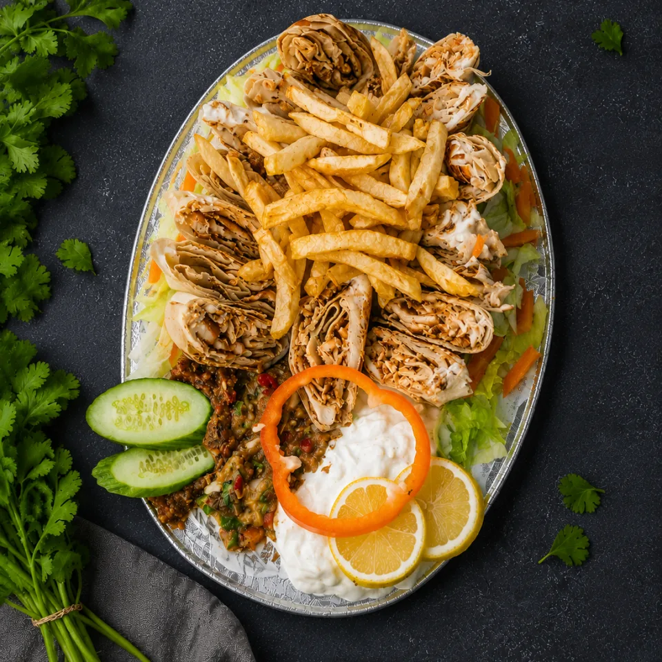شاورما عربي دجاج - صحن حجم كبير