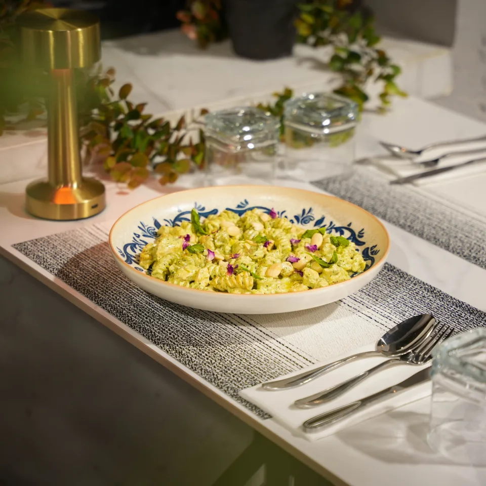 باستا بيستو تشكن Pesto chicken pasta